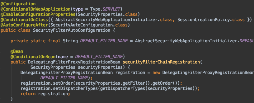 SecurityFilterAutoConfiguration