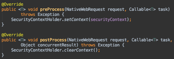 SecurityContextCallableProcessingInterceptor